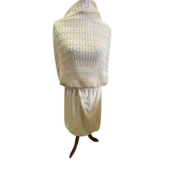 Channa Champagne Lace Fully Lined Pleated Midi/Maxi Skirt NWOT - Picture 9 of 16